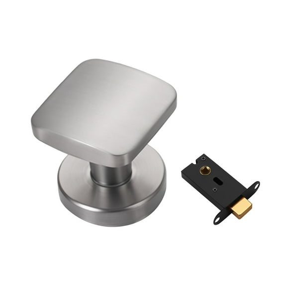 Baoblaze Invisible Door Lock Single Side Door Handle for Living Room Bathroom Bedroom