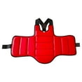 thumbnail image 1 of Baoblaze Karate Chest Guard Belly Protection Pad Muay Thai Mma Karate Chest Protector XL red black, 1 of 8