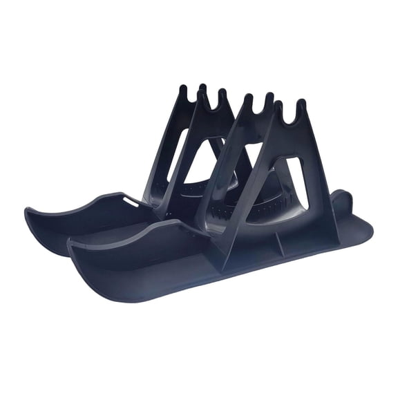 Baoblaze Kids Snow Ski Set Ski Sled Easy Installation Stable Parking Stand Snow Board Kit Black