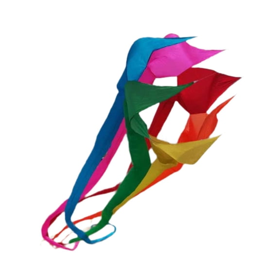 Baoblaze Long Tail Kite Decorative Popular Rotating Tube Kite for Park Grasslands Sea Multicolor