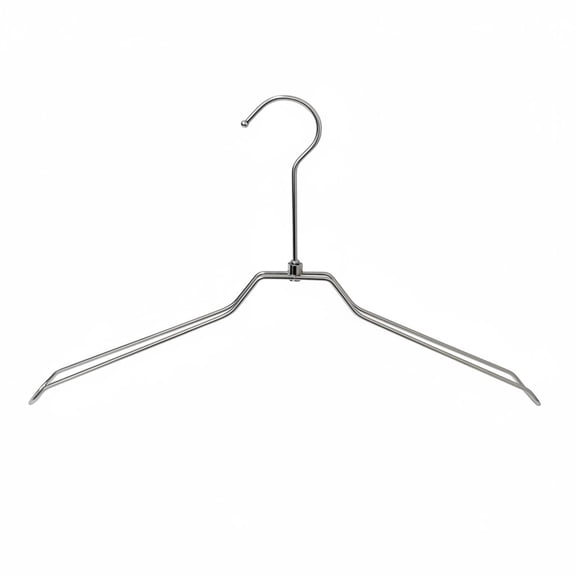 Baoblaze Metal Wire Hanger Wire Coat Hanger Lightweight Clothing Rack Thin Clothes Hanger Silver
