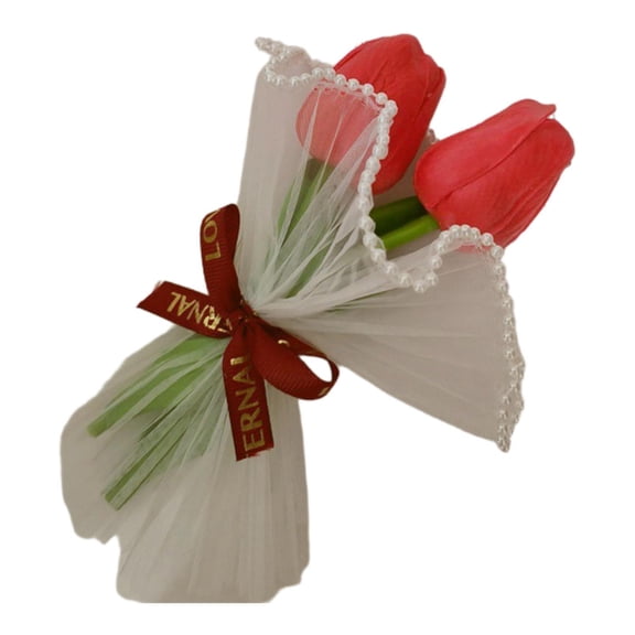 Baoblaze Mini Bouquet Artificial Flower Bouquet for Festival Party Red