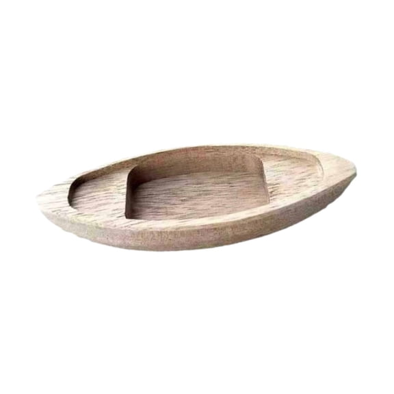 Baoblaze Mini DIY Boat Model Decorative Gift Wooden Canoe Model Home Decor Bookcase Decor