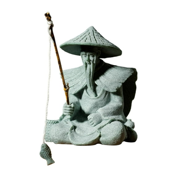 Baoblaze Miniature Figurine Decorative Art Sandstone Statue Garden Accessories for Micro A