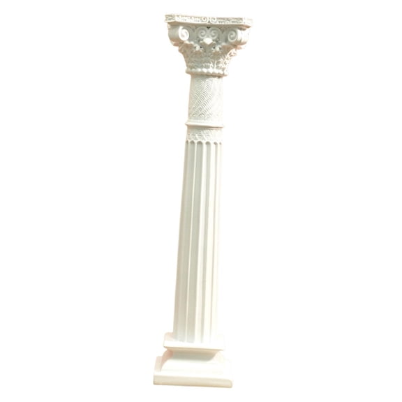 Baoblaze Modern decorative Roman column for office or wedding table, robust architectural with Engraving