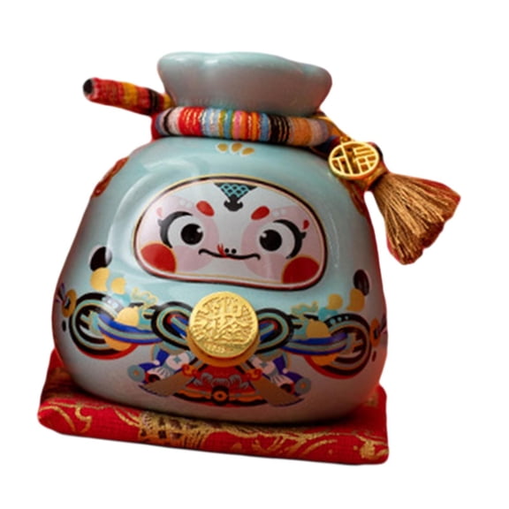 Baoblaze Money Saving Box with Cushion Collectibles Housewarming Piggy Bank Blue