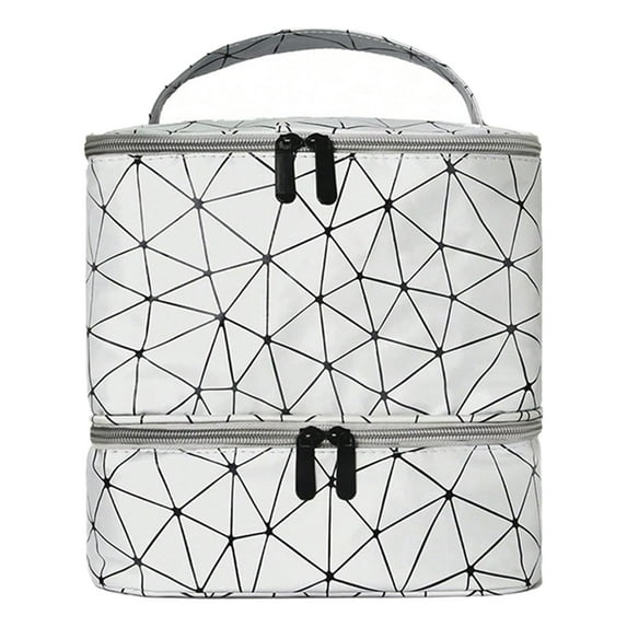 Baoblaze Nail Polish Organizer Case Art Craft Organizer Multipurpose Portable Storage Box White