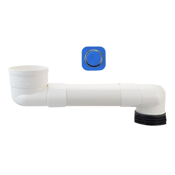 Baoblaze Offset Toilet Flange Bathroom Sink Repairing Connector Toilet Flange Shifter 50cm