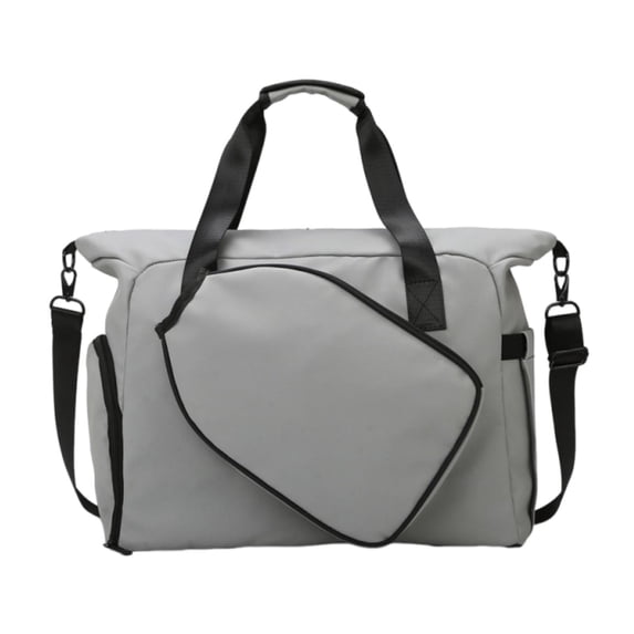 Baoblaze Pickleball Bag Bag Tote Travel Pouch Smooth Zipper Removable Adjustable Shoulder gray