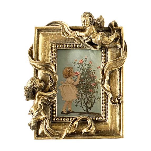 Baoblaze Picture Frame Decoration Display Case Resin Ornament for Office Tabletop Mom C