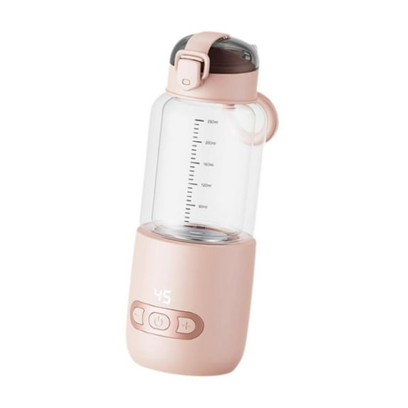 Baoblaze Portable Bottle Warmer Accurate Temperature Control Baby Milk Bottle Outdoors Ca pink 250ml
