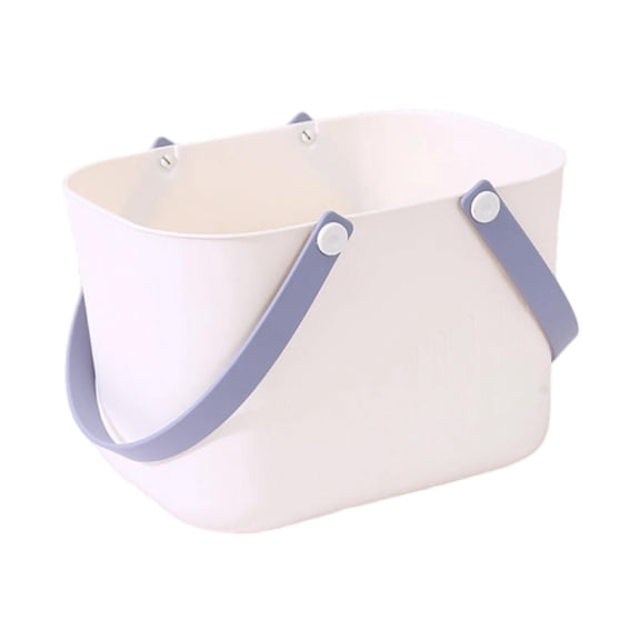 Baoblaze Portable Shower Basket, Bin Organizer Shower Basket for Gym College Bathroom White