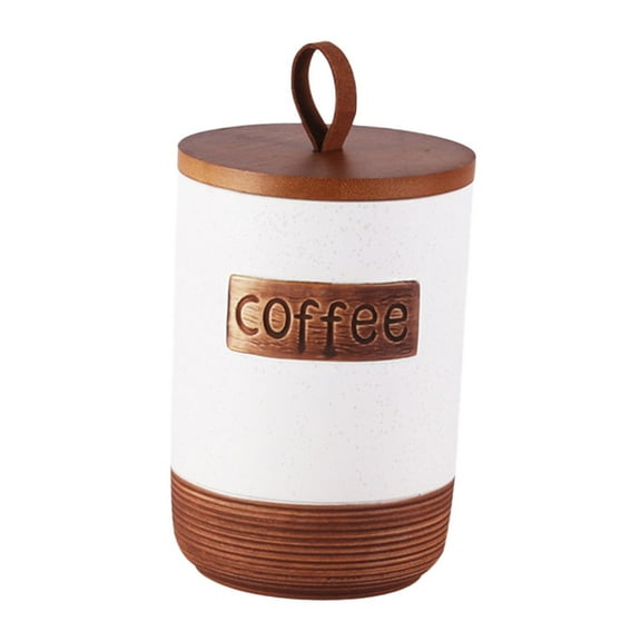 Baoblaze Pottery Storage Jar Airtight Food Container for Household Farmhouse Tabletop Coffee