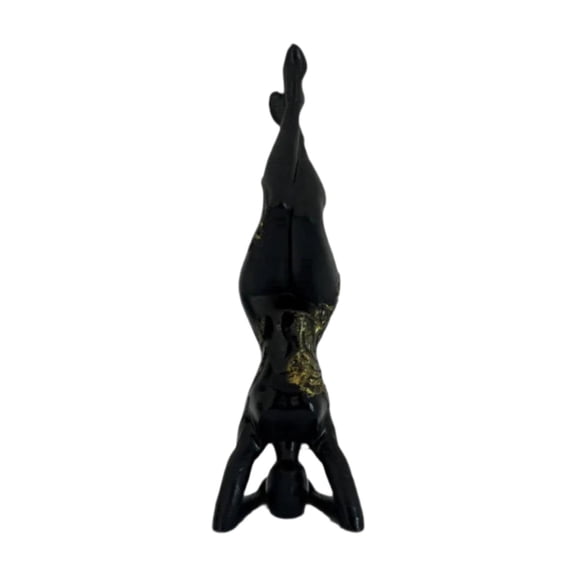 Baoblaze Resin Figurine Collectible Yoga Pose Statue for Office Living Room Bookshelf Handstand