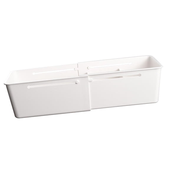 Baoblaze Retractable Drawer Organizer Box Folding Desk Stationery Storage Box for 26.8cmx9.5cmx6.3cm