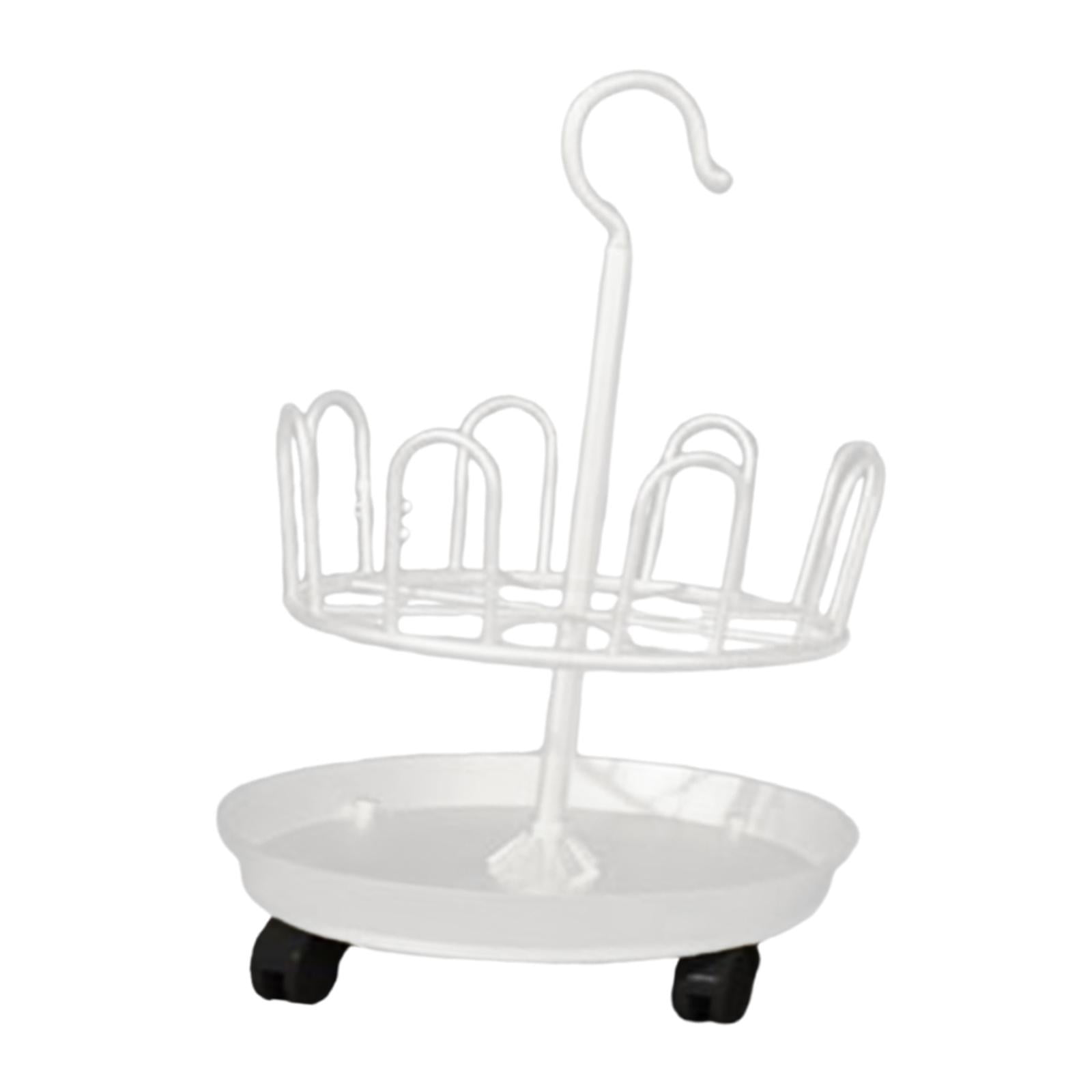 Baoblaze Revolving Shoe Tree Circular Revolving Shoe Rack for Cloakroom ...