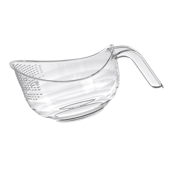 Baoblaze Rice Washer Strainer Bowl Fruit Vegetable Bowl Drainer for Grapes Rice Beans Clear