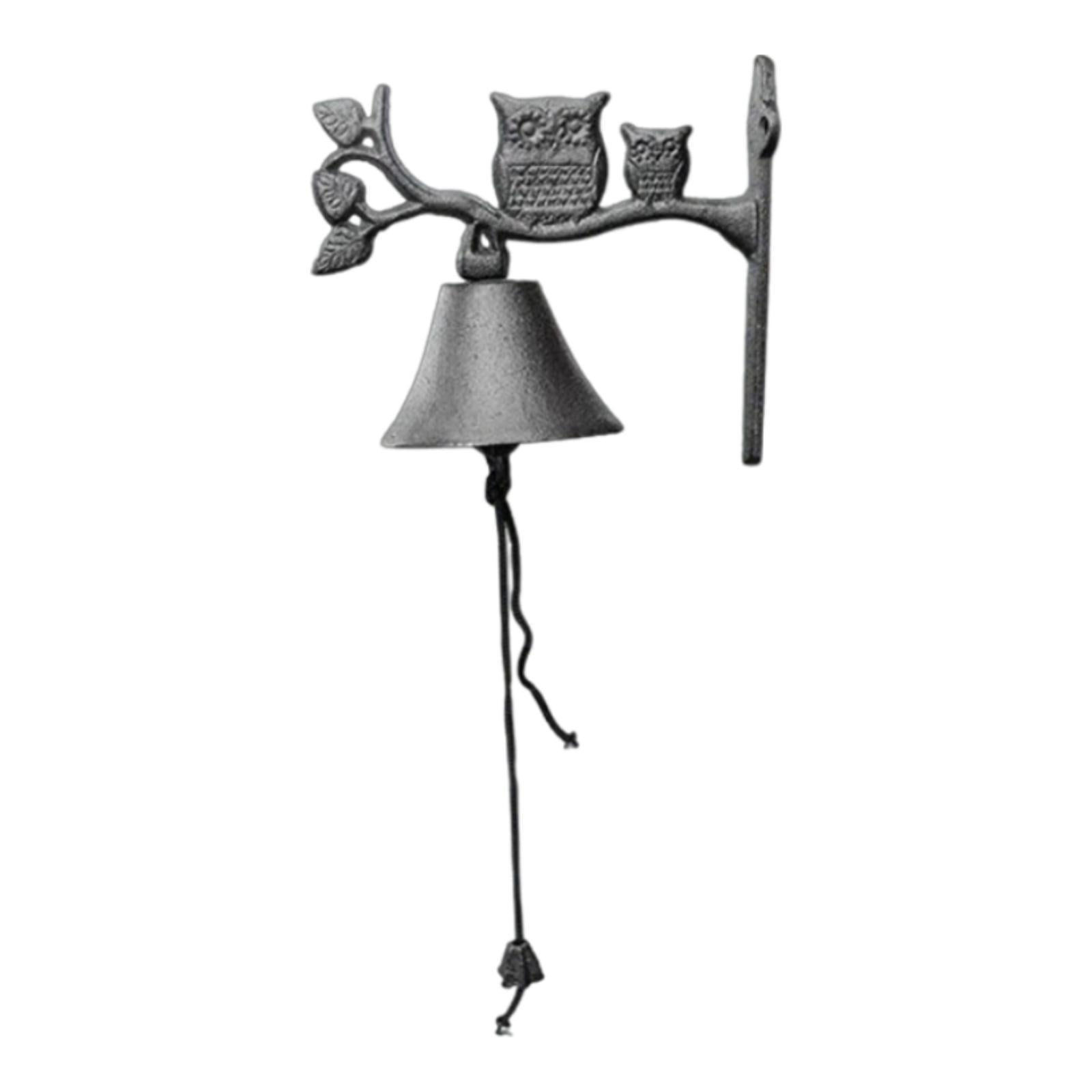 Baoblaze Rustic Cast Iron Antique Outdoor Dinner Bell for Gate Outside House
