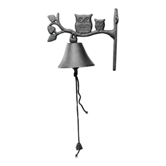 Baoblaze Rustic Cast Iron Antique Outdoor Dinner Bell for Gate Outside House