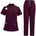 thumbnail image 1 of Baoblaze Scrub Set Soft Top and Joggers Pant for Pet Groomer Beauty Salon SPA Cosmetology, 1 of 7