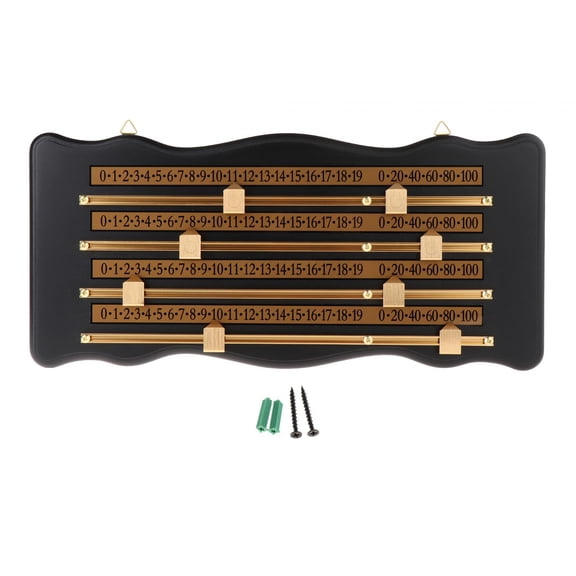 Baoblaze Shuffleboard Scoreboard Wood with Hanging Hole Snooker Game Foosball Player Club