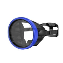 Baoblaze Snorkel Diving Mask No Fogging Comfortable Portable Oval Glass Scuba Goggles blue