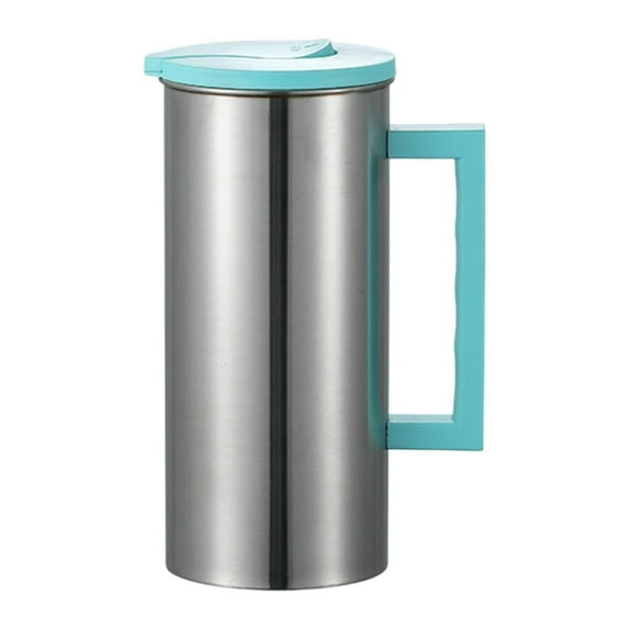 Baoblaze Stainless Steel Pitcher Carafe 1800 ml Household Tea Kettle Metal Pitcher Water Jug for Gatherings Juice Milk Green