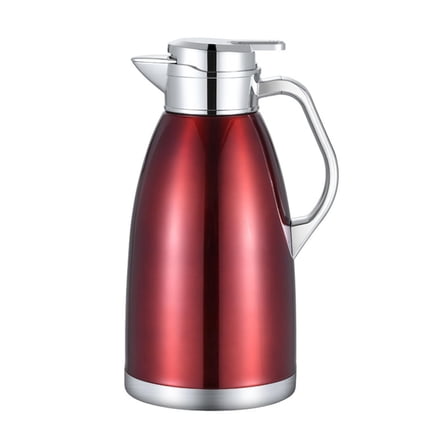 Baoblaze Stainless Steel Thermal Insulated Kettle 2.3L Tea Pot for Cafe Home Beverage red