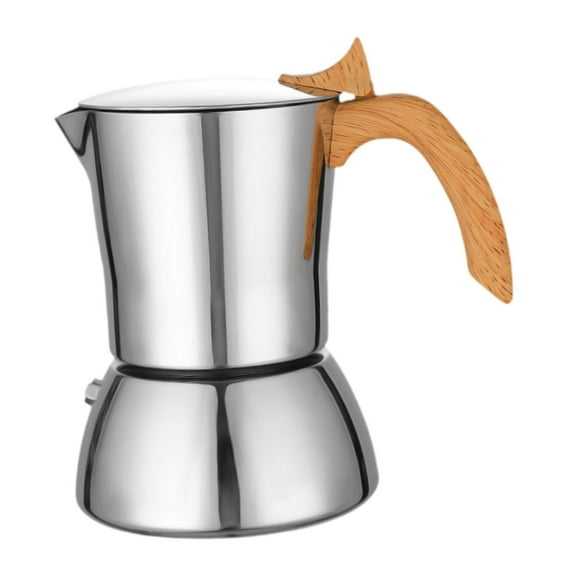 Baoblaze Stovetop Espresso Maker Stainless Steel Camping Pot Coffee Maker for Camping