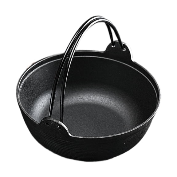 Baoblaze Sukiyaki Pot Sturdy Cast Iron Utensil Japanese Design for Restaurants Outdoor St without lid