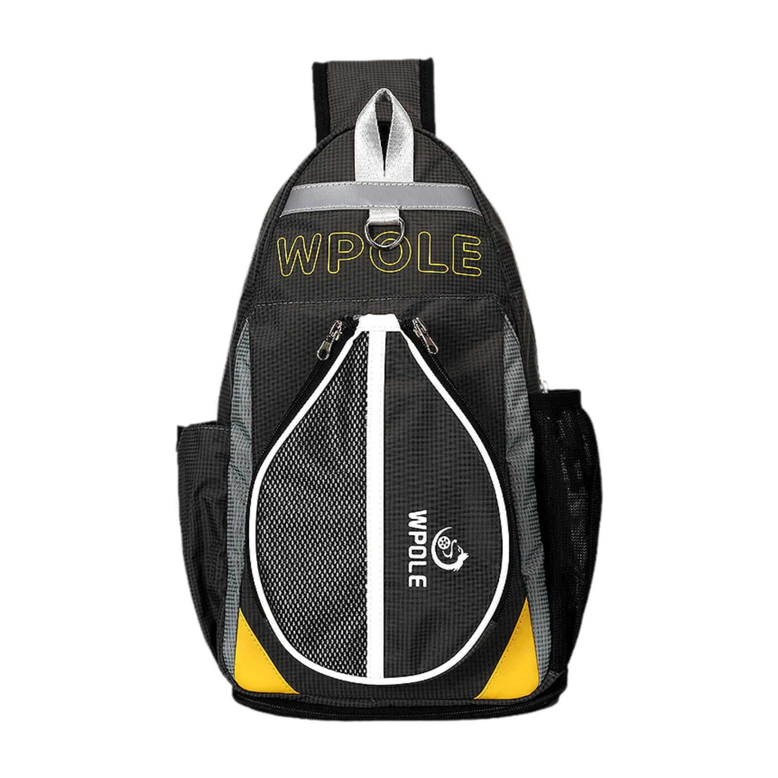 Baoblaze Table Tennis Bag Carrier Leisure Chest Bag for Tennis Racket Beginner Travel Large Grey