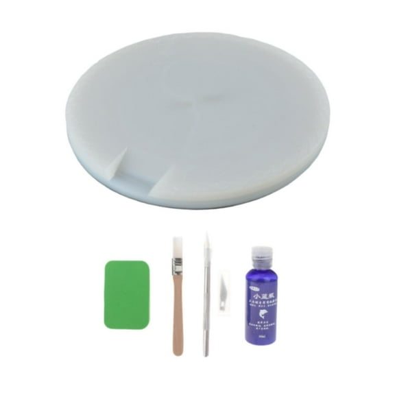 Baoblaze Table Tennis Racket Assembled Cutting Board Non Slip Sponge Cleaner PE Board