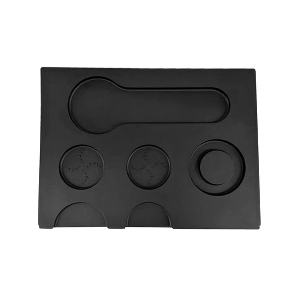 Baoblaze Tamp Pad Espresso Accessory Multifunctional Coffee Tamper Mat for Coffee for 51 54 58mm Black