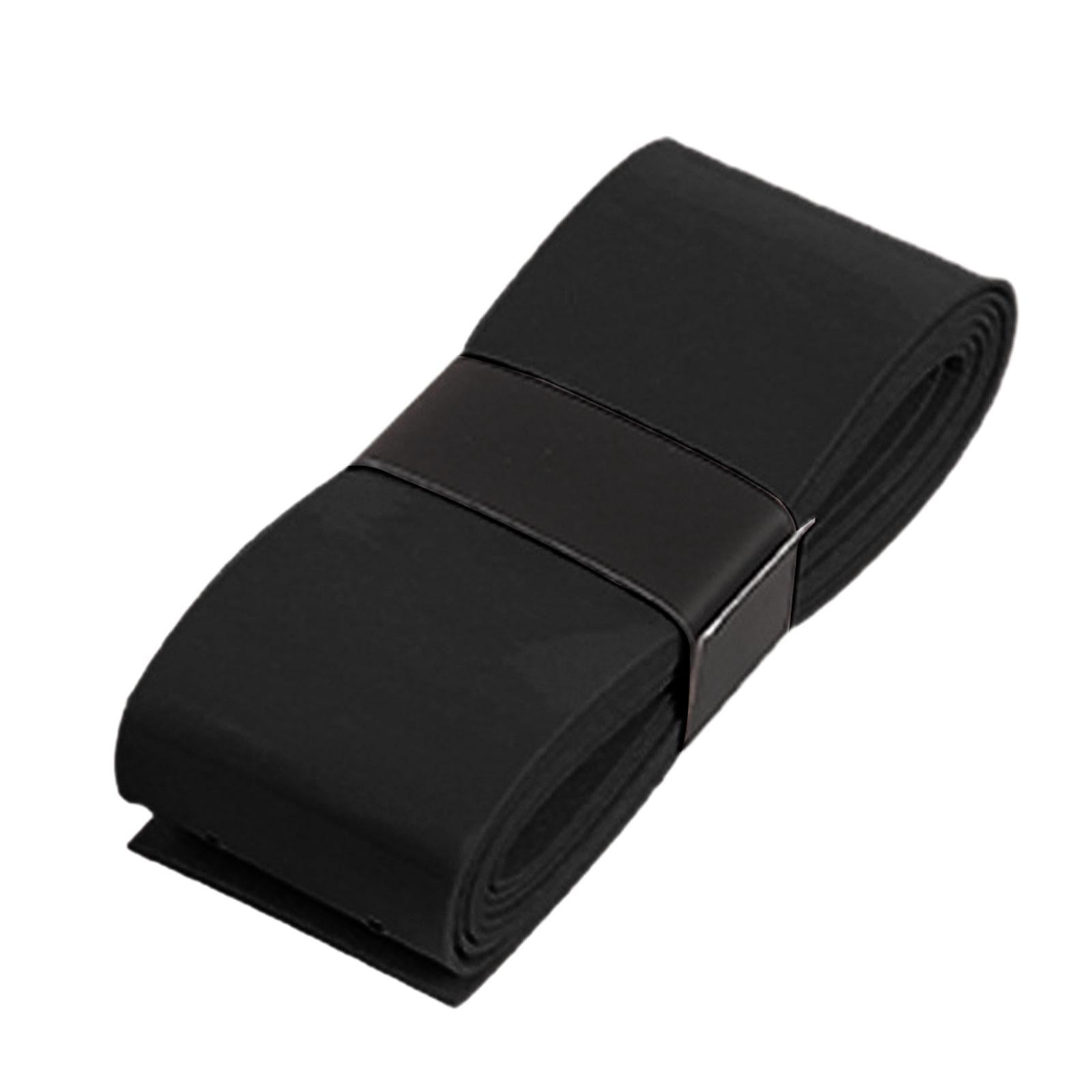 Tennis Racket Anti-Scratch Tape - 5m PU Protective Sticker For Racket Frame (Black)