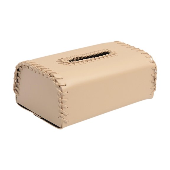 Baoblaze Tissue Box Compact Decor Tissue Storage Box for Coffee Table Bedside Bedroom Khaki