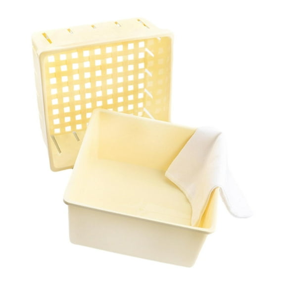 Baoblaze Tofu Cheese Maker & Press DIY Double Layer Strainer Basket for Tempeh Paneer