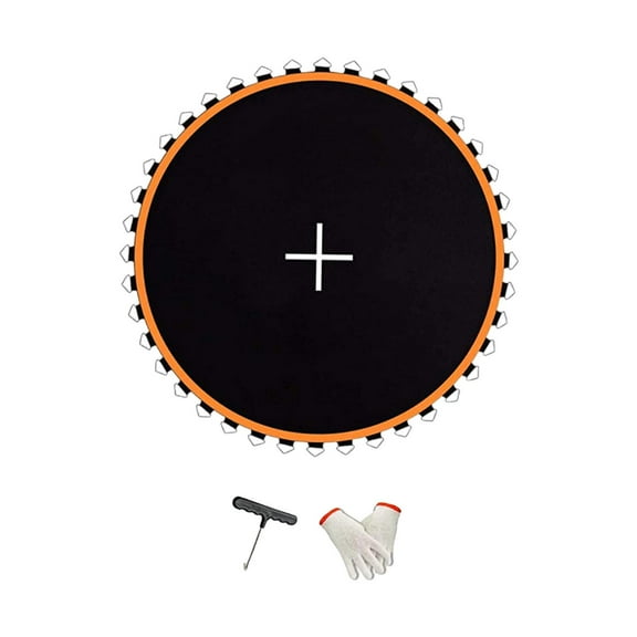 Baoblaze Trampoline Mat Fitness Equipment Jumping Pad for Gymnastics Workout Practice 8ft with 36 Buckles