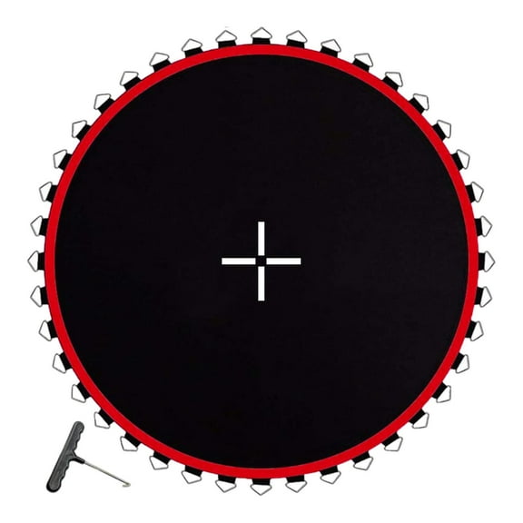 Baoblaze Trampoline Replacement Mat Jumping Cushion Reusable Outdoor Home Trampoline Mesh Red 48 Buckle