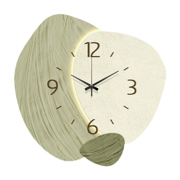 Baoblaze Wall Clock 3 Adjustable Lighting Wall Ornament for Bedroom Restaurant Office D