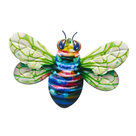 Baoblaze Wall Decor Yard Art Sculpture Ornament Art Decorative Metal Green