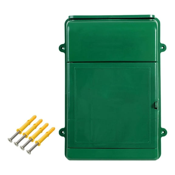 Baoblaze Wall Hanging Mailbox Post Box Versatile Drop Box for Home Office Lightweight Green