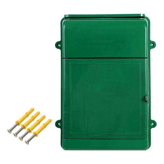 Baoblaze Wall Hanging Mailbox Post Box Versatile Drop Box for Home Office Lightweight Green