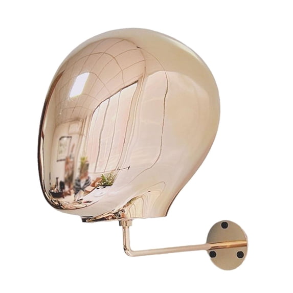 Baoblaze Wall Mount Hat Rack Easy Installation Hat Storage Holder for Hats Caps Store golden hook