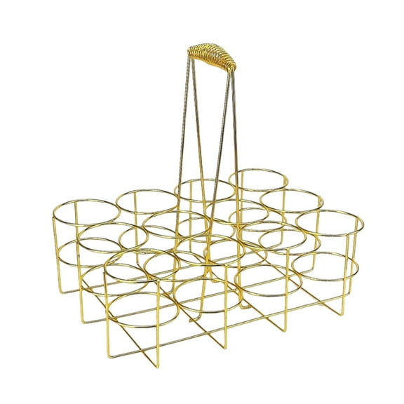 Baoblaze Water Bottle Carrier 12 Bottles Capacity Beer Bottle Rack for Fitness 34cmx22.5cmx33cm