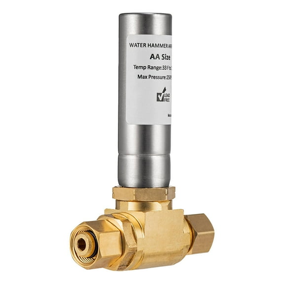 Baoblaze Water Hammer Arrestor 3/8" NH Thread Brass Bath Room for Washer Laundry Room