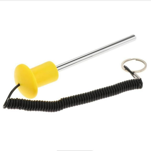 Baoblaze Weight Stack Pin Accessories Multipurpose Stainless Steel Weight Machine Pin Yellow 8x125mm