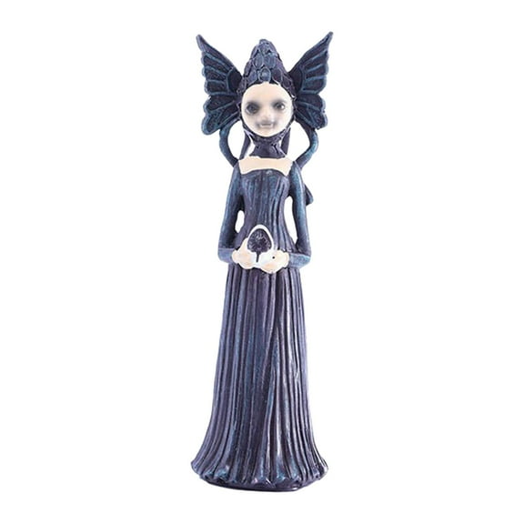 Baoblaze Witch Statue Halloween Figurine Crafts Decoration for Living Room Desk Patio