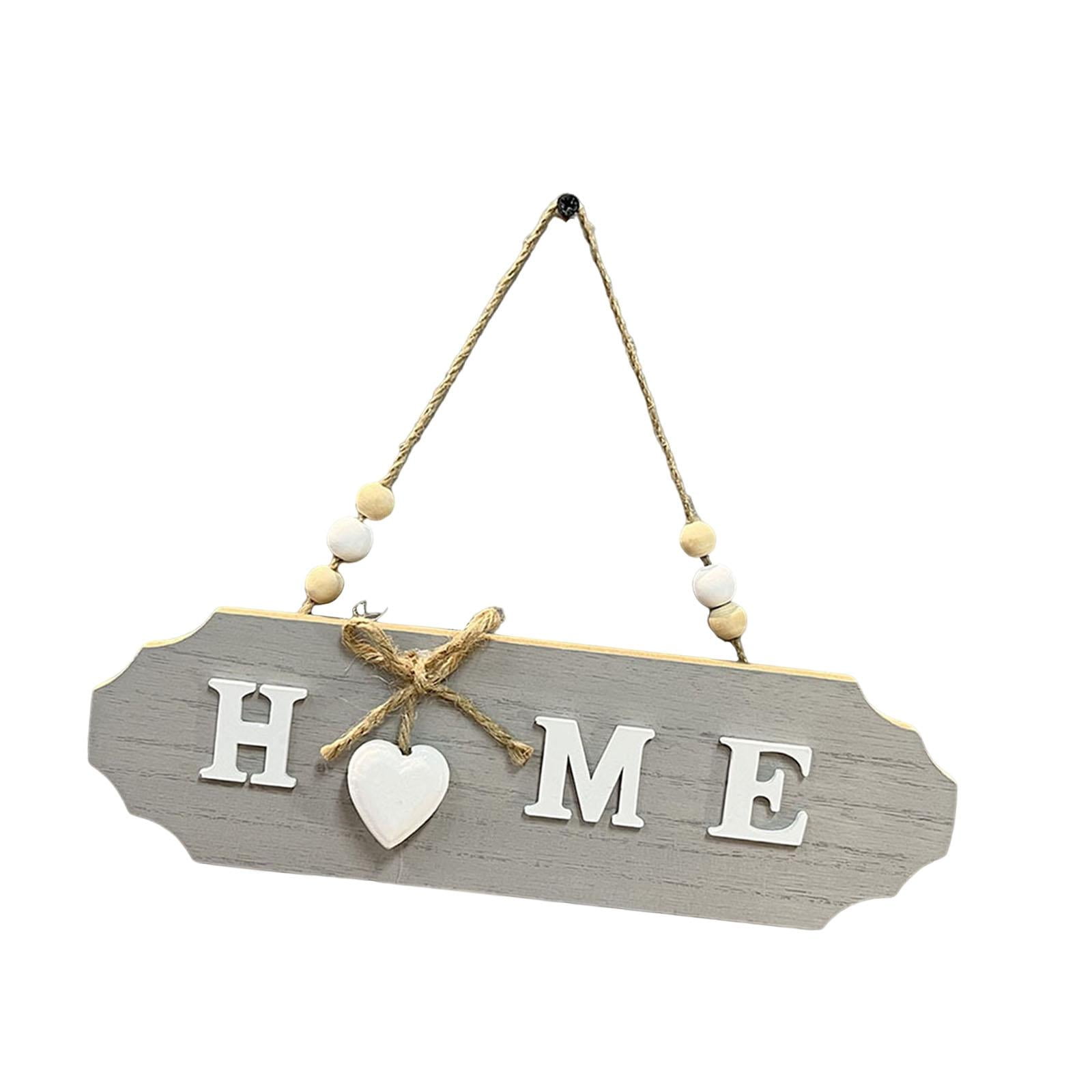Baoblaze Wooden Hanging Door Sign Decorative Wood Wall for Porch home