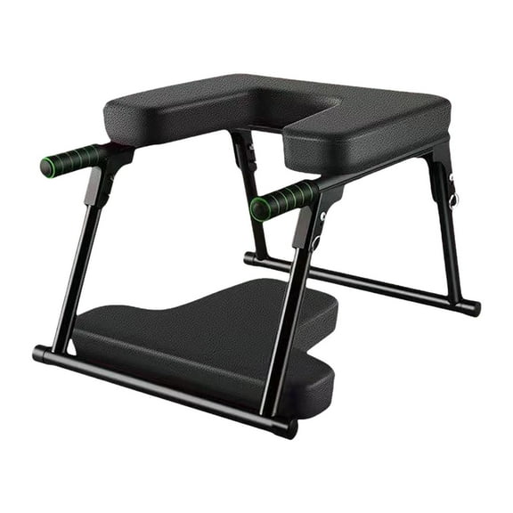 Baoblaze Yoga Headstand Bench Fitness Backbends Yoga Headstander Yoga Headstand Stool black with mat