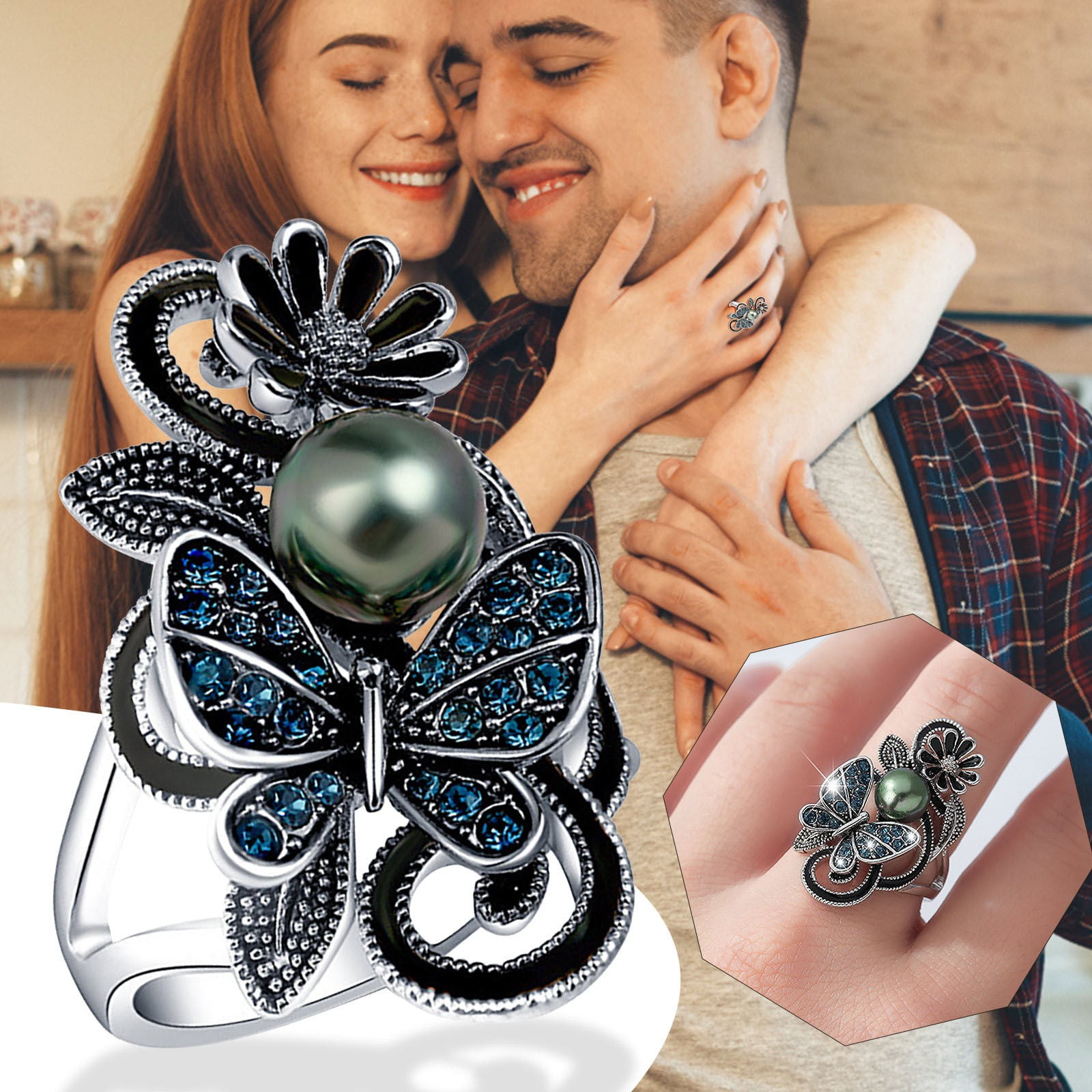 Navy blue fashion jewelry best sale